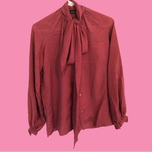 Vintage Halston VI Rose Blouse Sz. 8